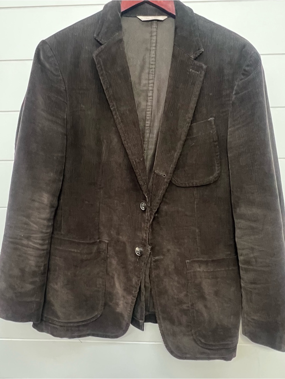 Banana Republic Heritage Collection Brown Corduroy Blazer 38S Slim Fit Academia